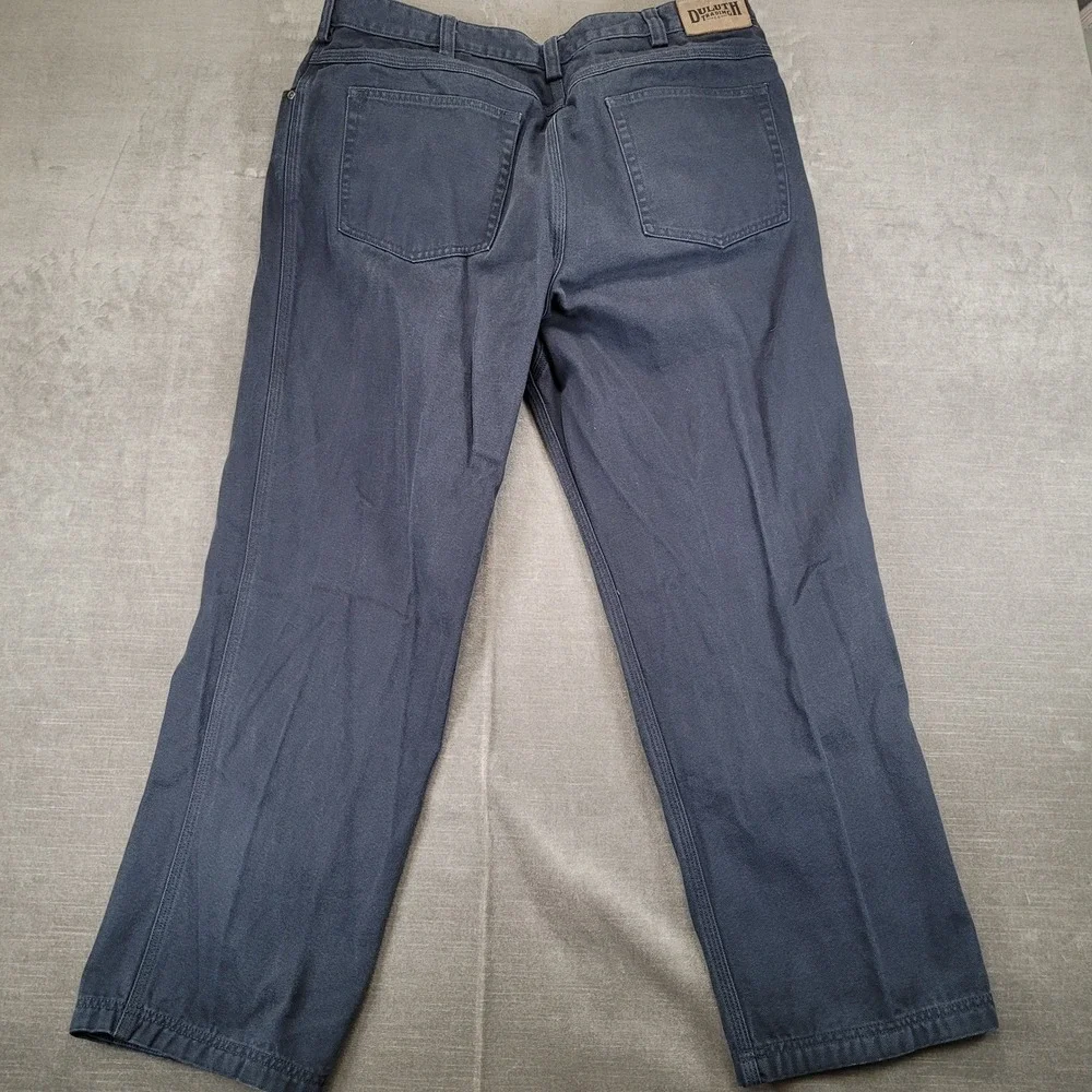 Duluth‎ Trading Co Mens Work Pants Actual Size 36x29 Navy Blue
